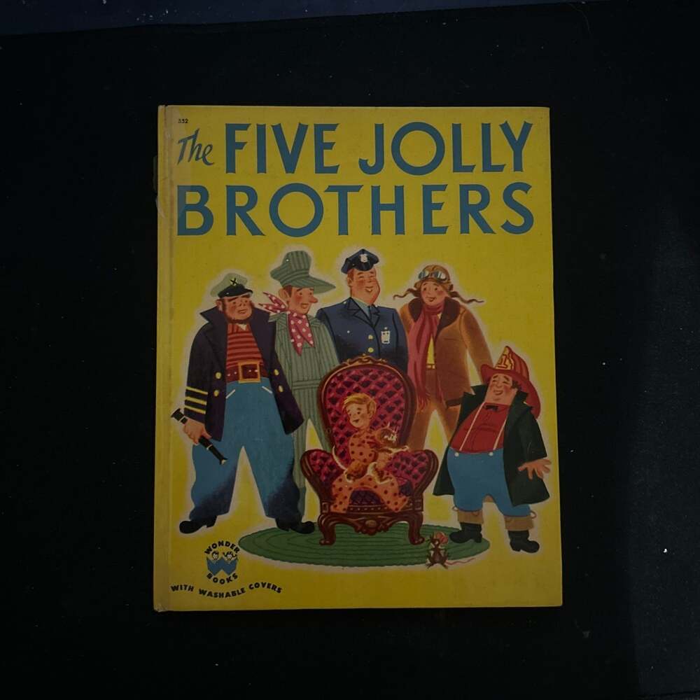 Vintage 1951 The Five Jolly Brothers Wonder Book by Tish Chaffee